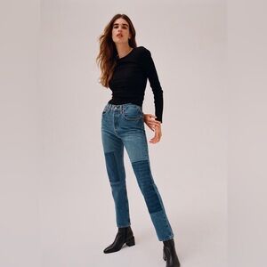 Urban Outfitters Levi’s 501 Straight Leg Jean- Patching In